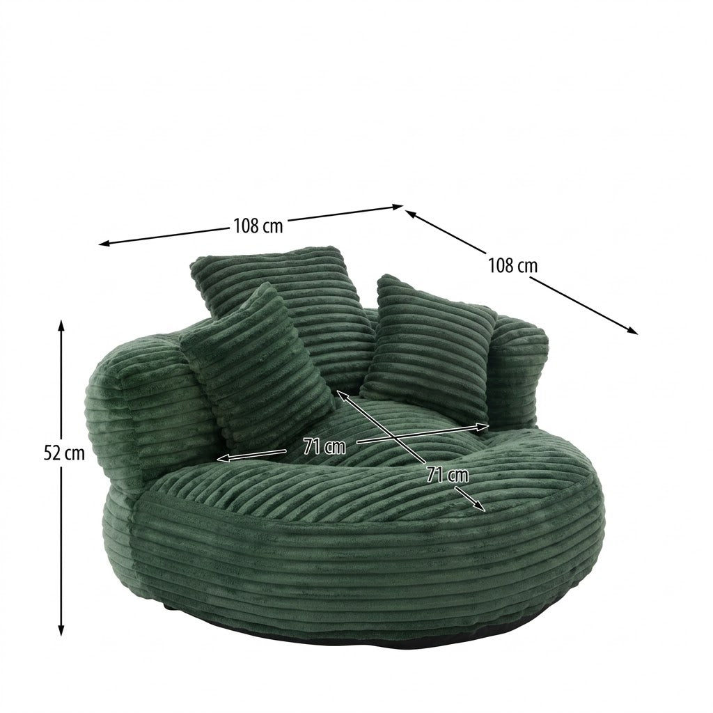 Pouf Canapé en Velours