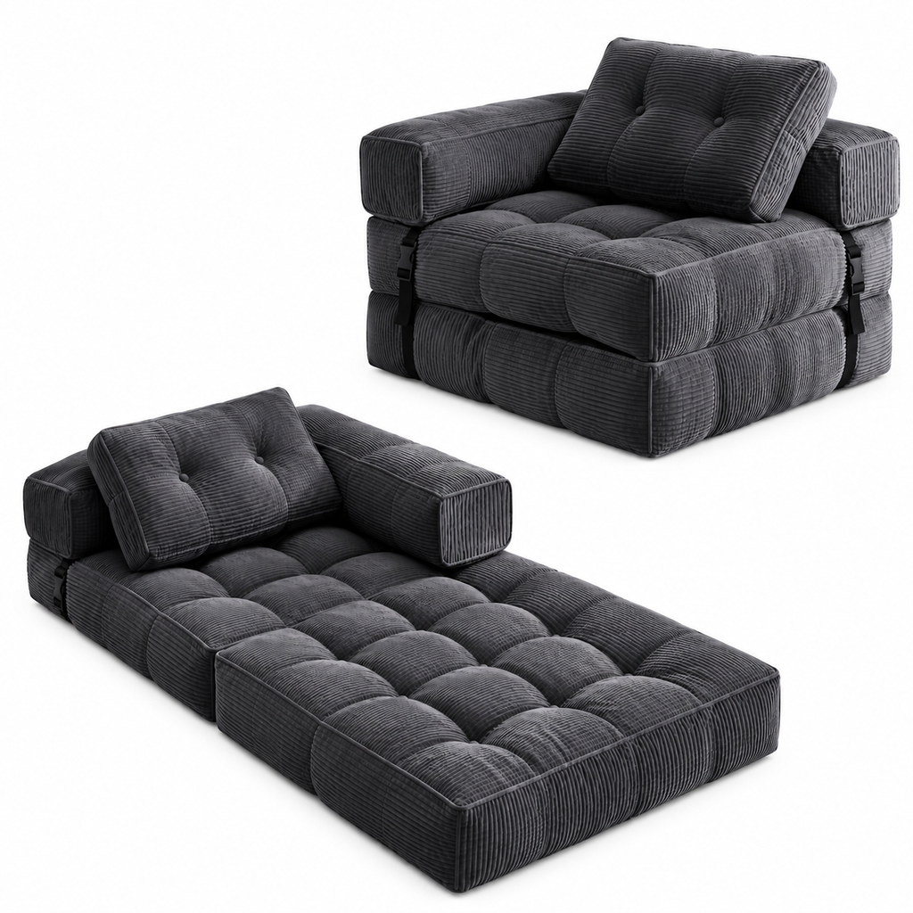 Pouf canapé 3-en-1