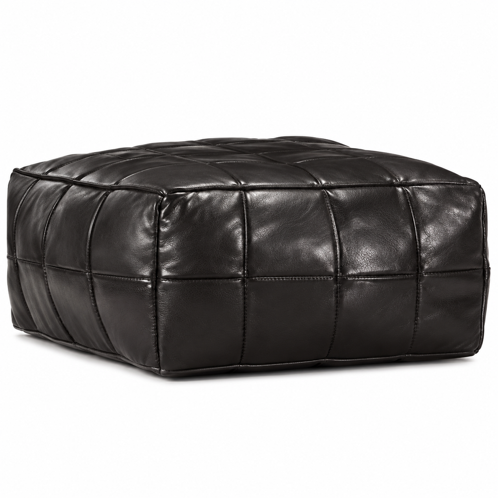 Pouf Cuir Large