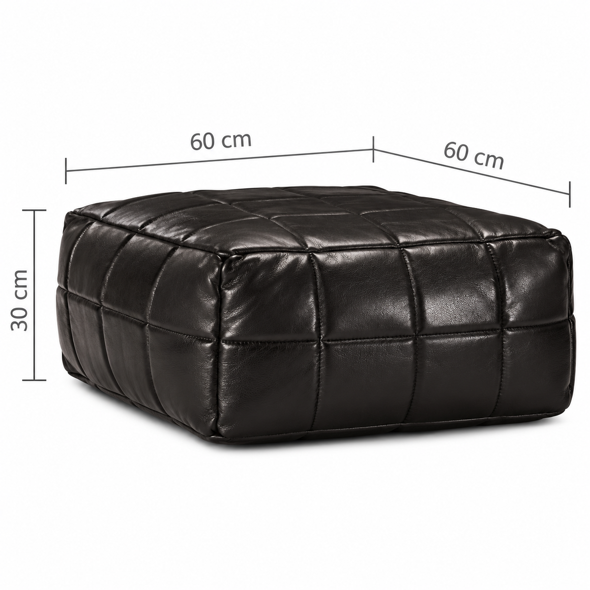 Pouf Cuir Large