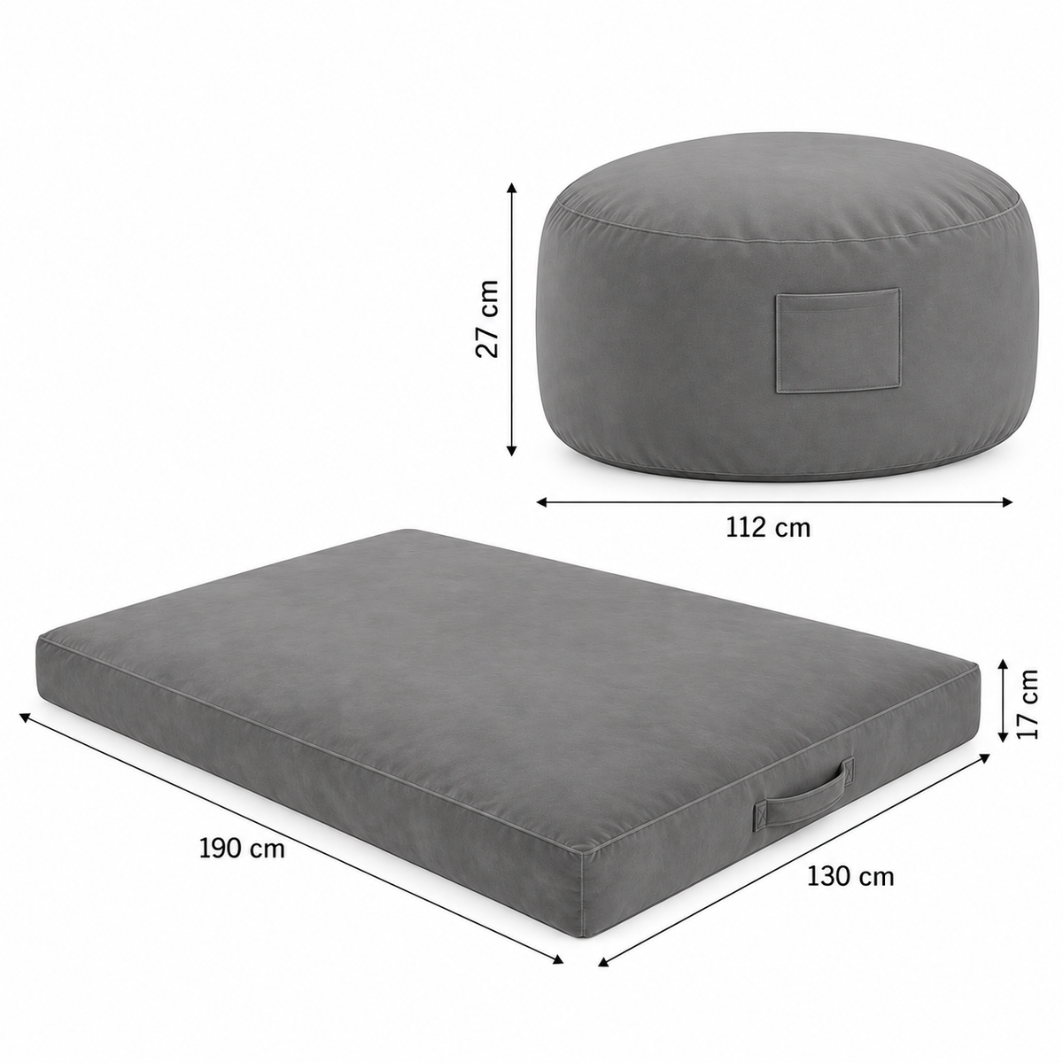 Pouf Géant - 2 en 1