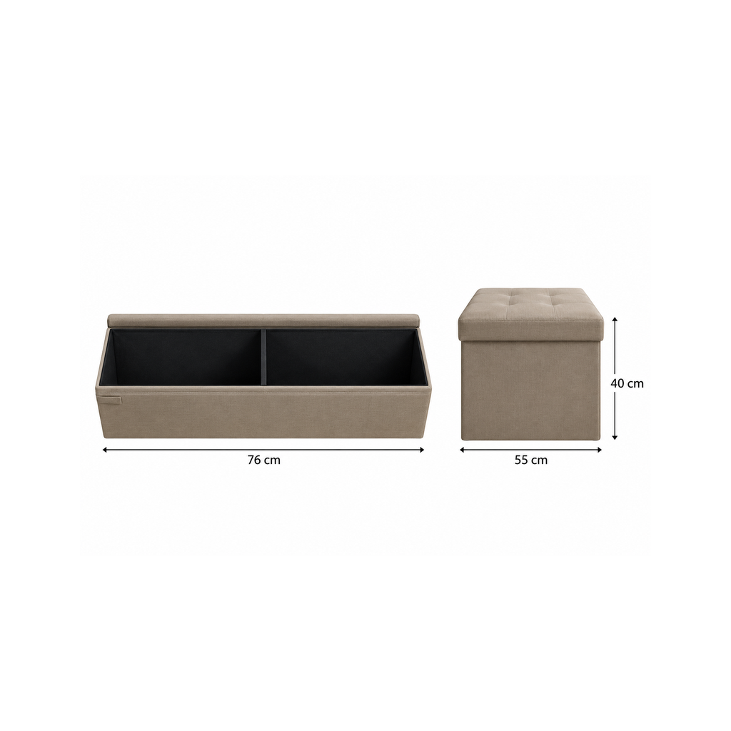 Pouf de Rangement Basique